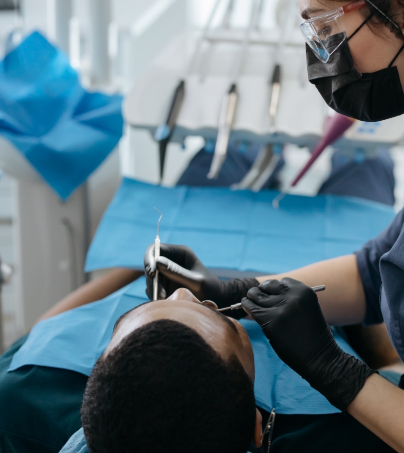 dentist working