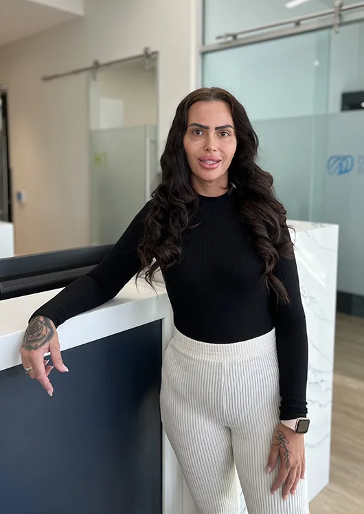 Female dental professional portrait indoors